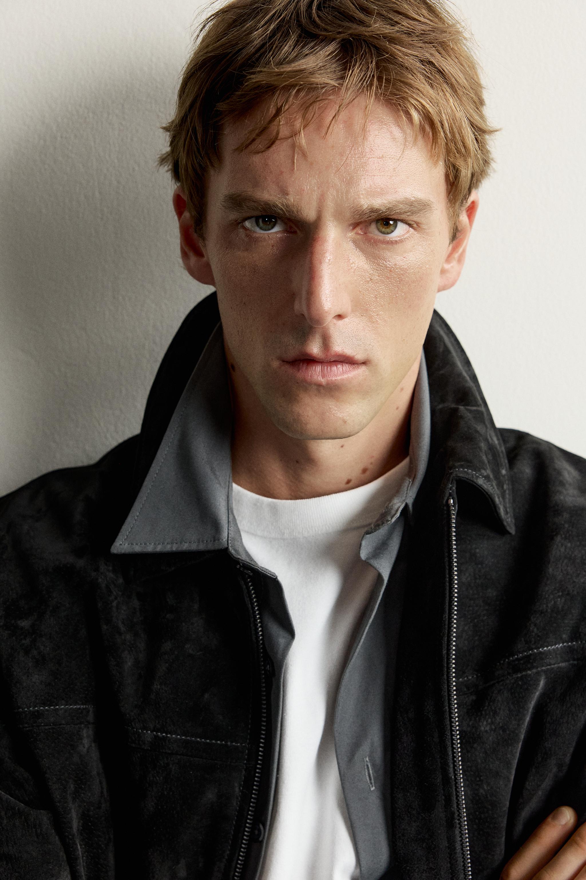 Мужские куртки Zara SUEDE LEATHER JACKET — фото 5