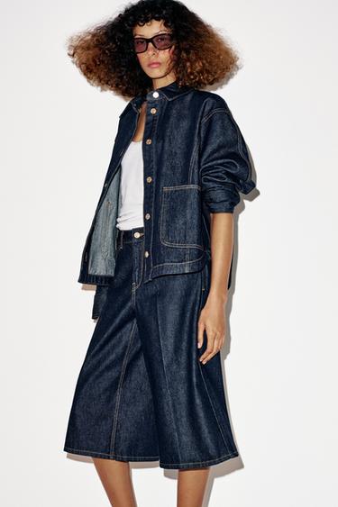 ДОВГІ ДЖИНСОВІ ШОРТИ Z1975 - Блакитний Zara