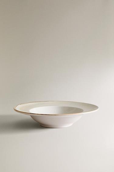 パスタ皿 ストーンウェアエクリュZaraのパスタ皿 ストーンウェア - エクリュ