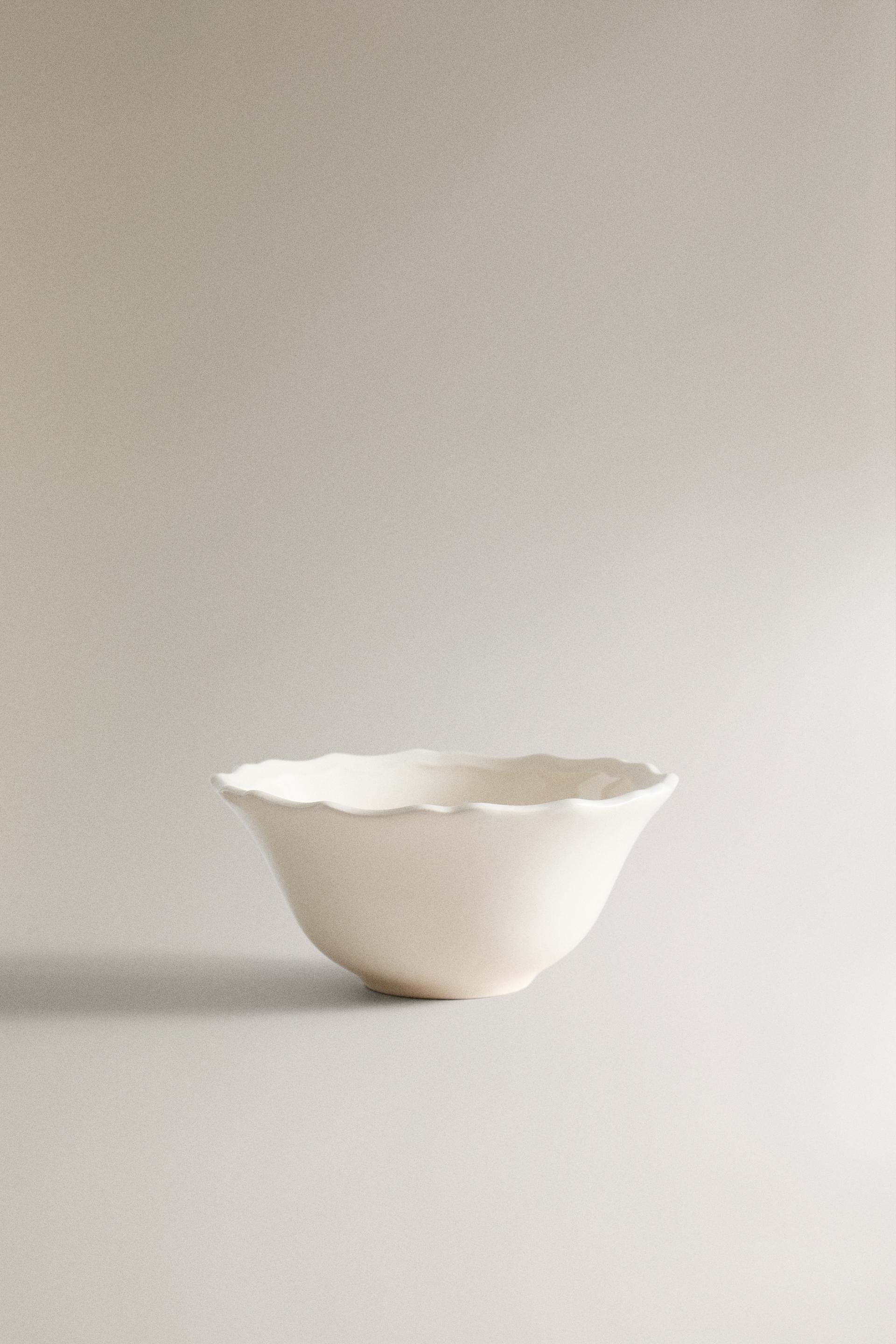 EARTHENWARE SNACK BOWL - Ecru - ONE SIZE ONLY
