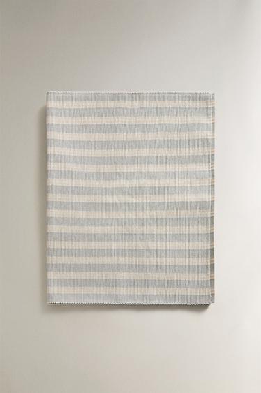 STRIPED TABLE RUNNER - Green / Blue by Zara - Image 4
