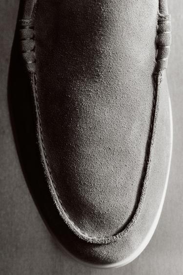 MOCASSIM DE COURO CASUAL - Chocolate da Zara