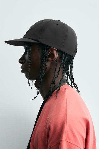 TECHNICAL FLAT PEAK CAP - Black by Zara - Image 1