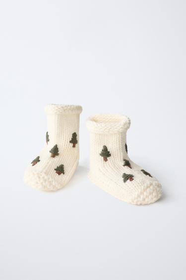 TREE BOOTIES - Ecru White by Zara