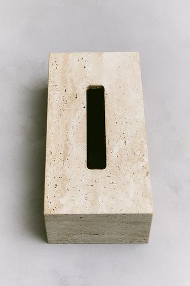 BOÎTE À MOUCHOIRS MARBRE BEIGE - Beige de Zara - Image 5