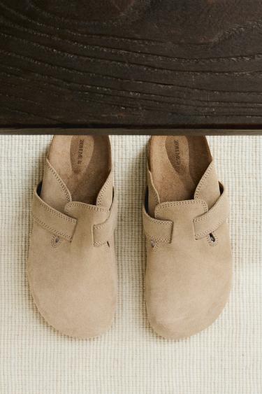 SABOTS CUIR LANIÈRE - Beige de Zara - Image 5