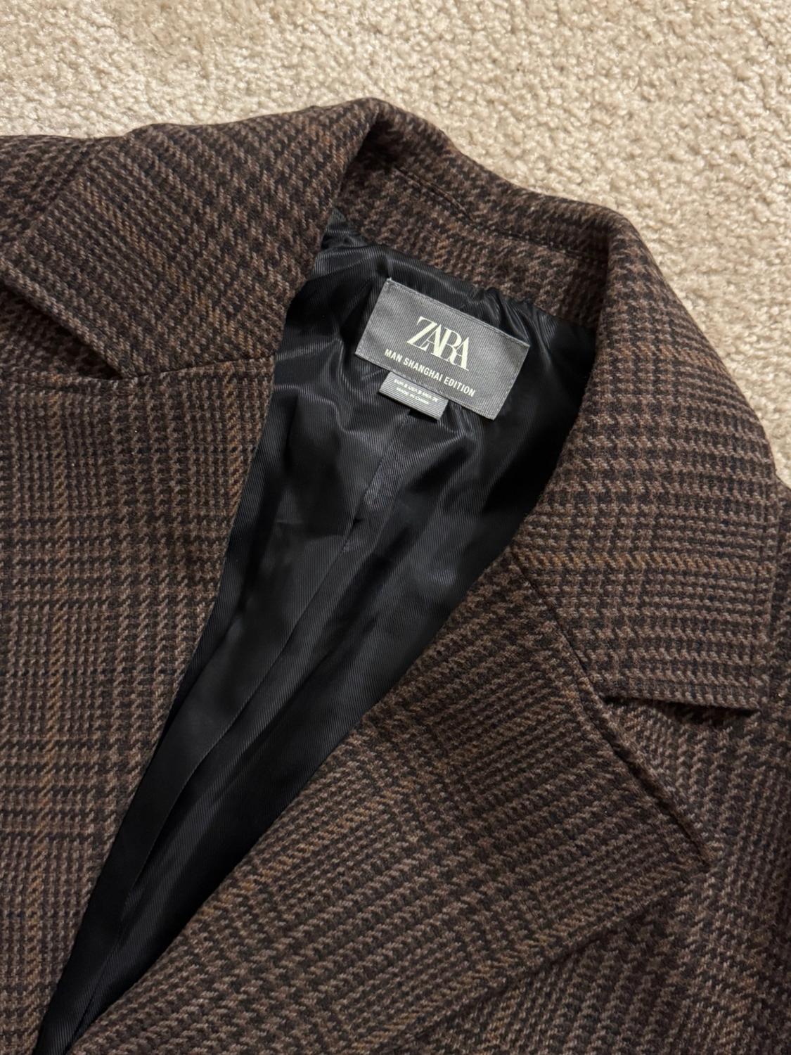CHECKERED OVERSIZED FIT BLAZER - Image 3