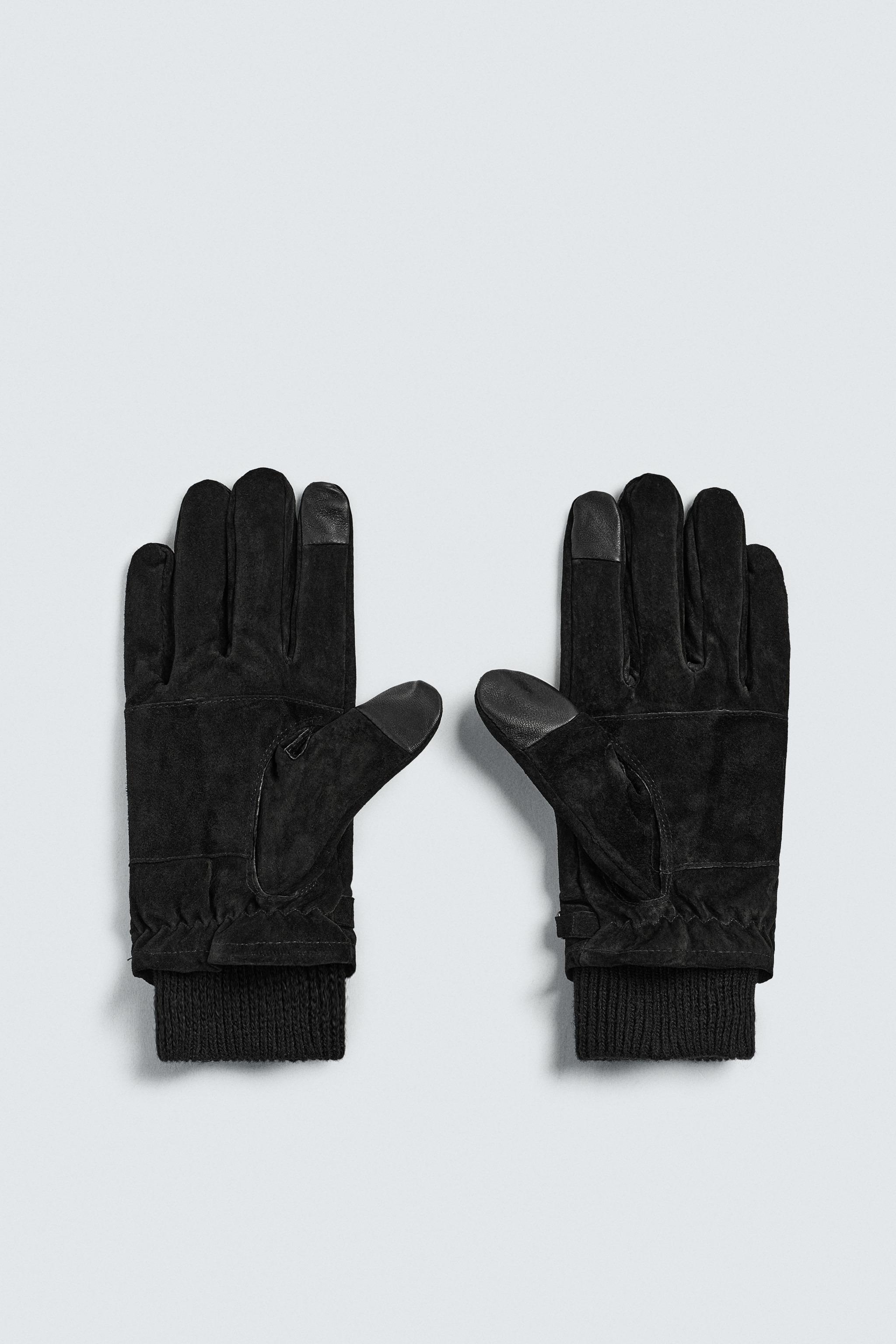 COMBINATION SUEDE LEATHER GLOVES