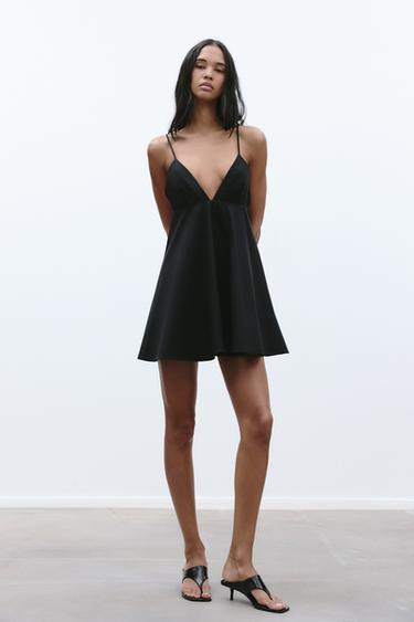 MINI-TRÄGERKLEID - Schwarz von Zara - Bild 0