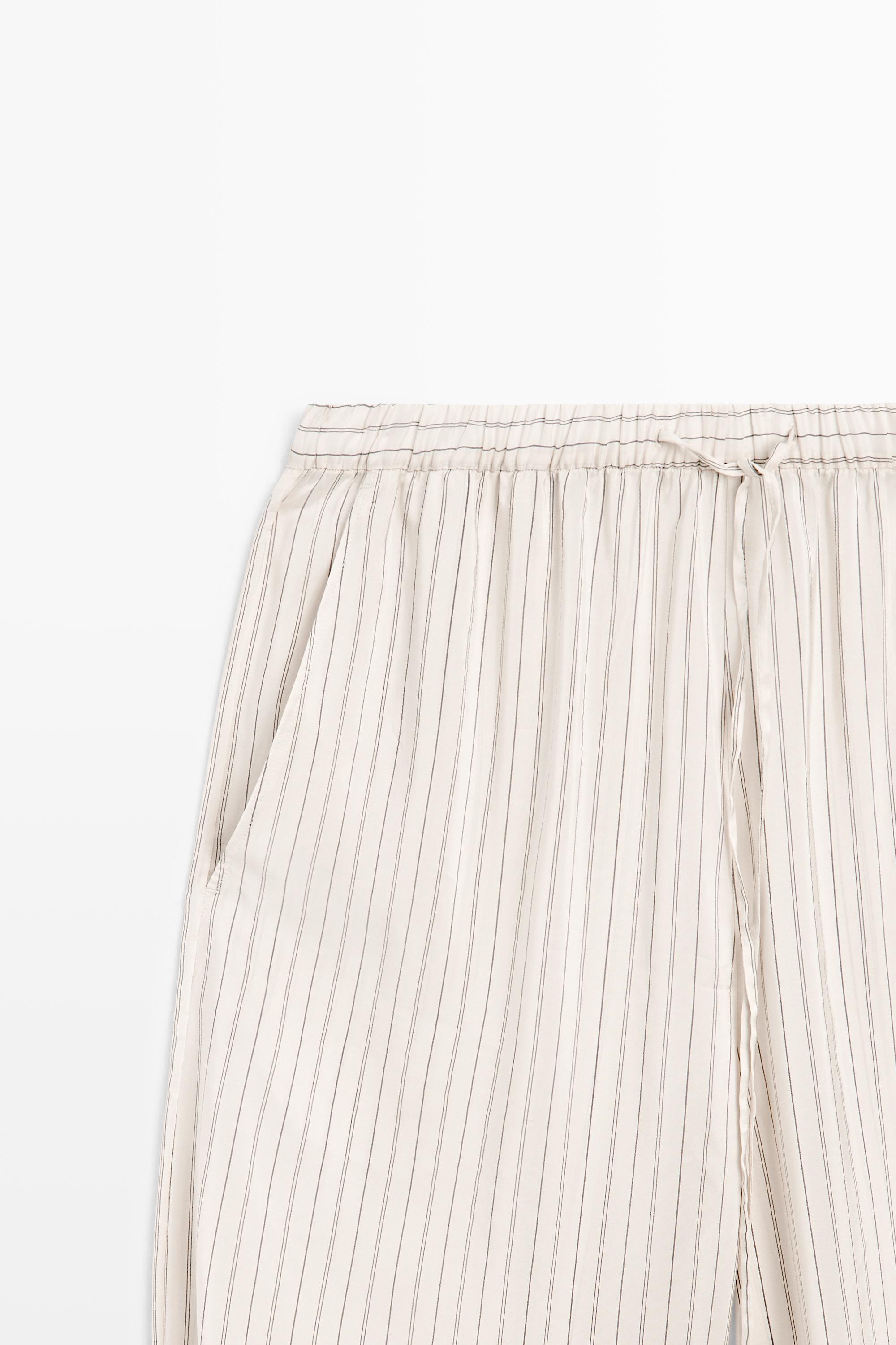 Pantalon bouffant fluide à rayures - STUDIO
