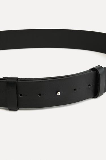 CEINTURE EN CUIR UNIE 50E ANNIVERSAIRE - Noir de Zara - Image 2
