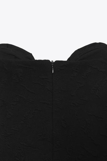 ROBE COURTE FLEURS - Noir de Zara - Image 7