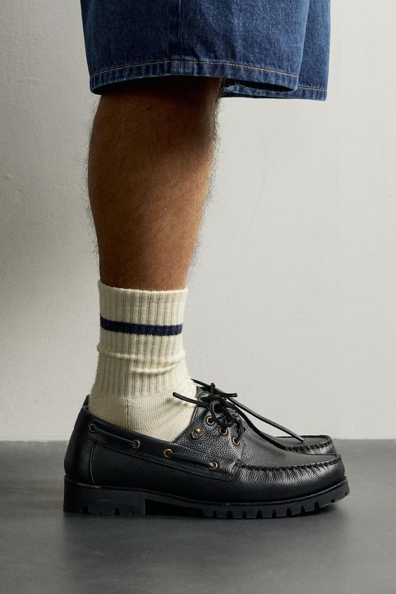 LEDER-BOOTSSCHUH FRUIT OF THE LOOM™ - Schwarz von Zara - Bild 0