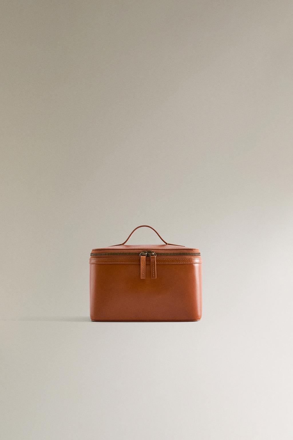 Small Leather Wash Bag