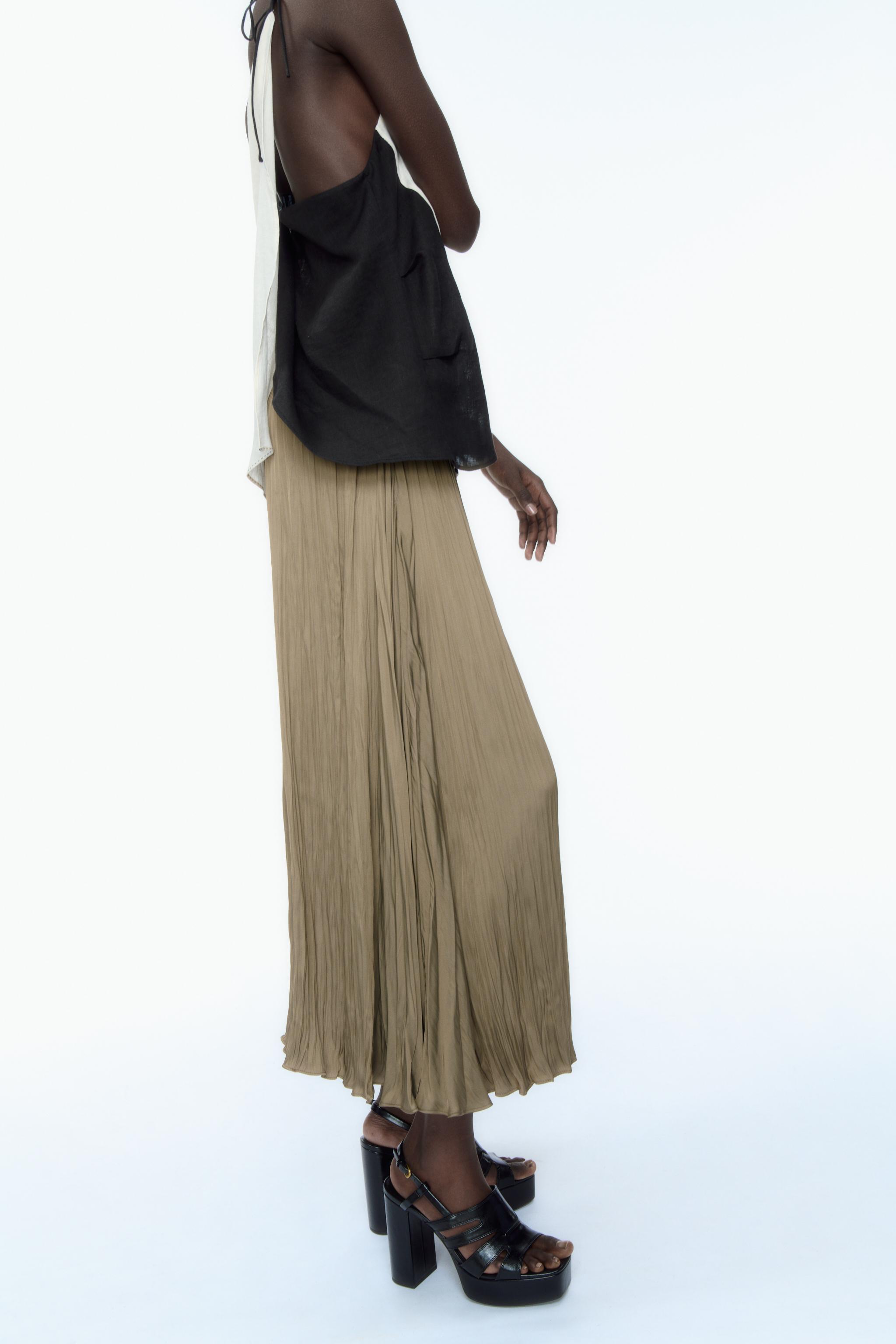 Pleated skirt zara australia best sale