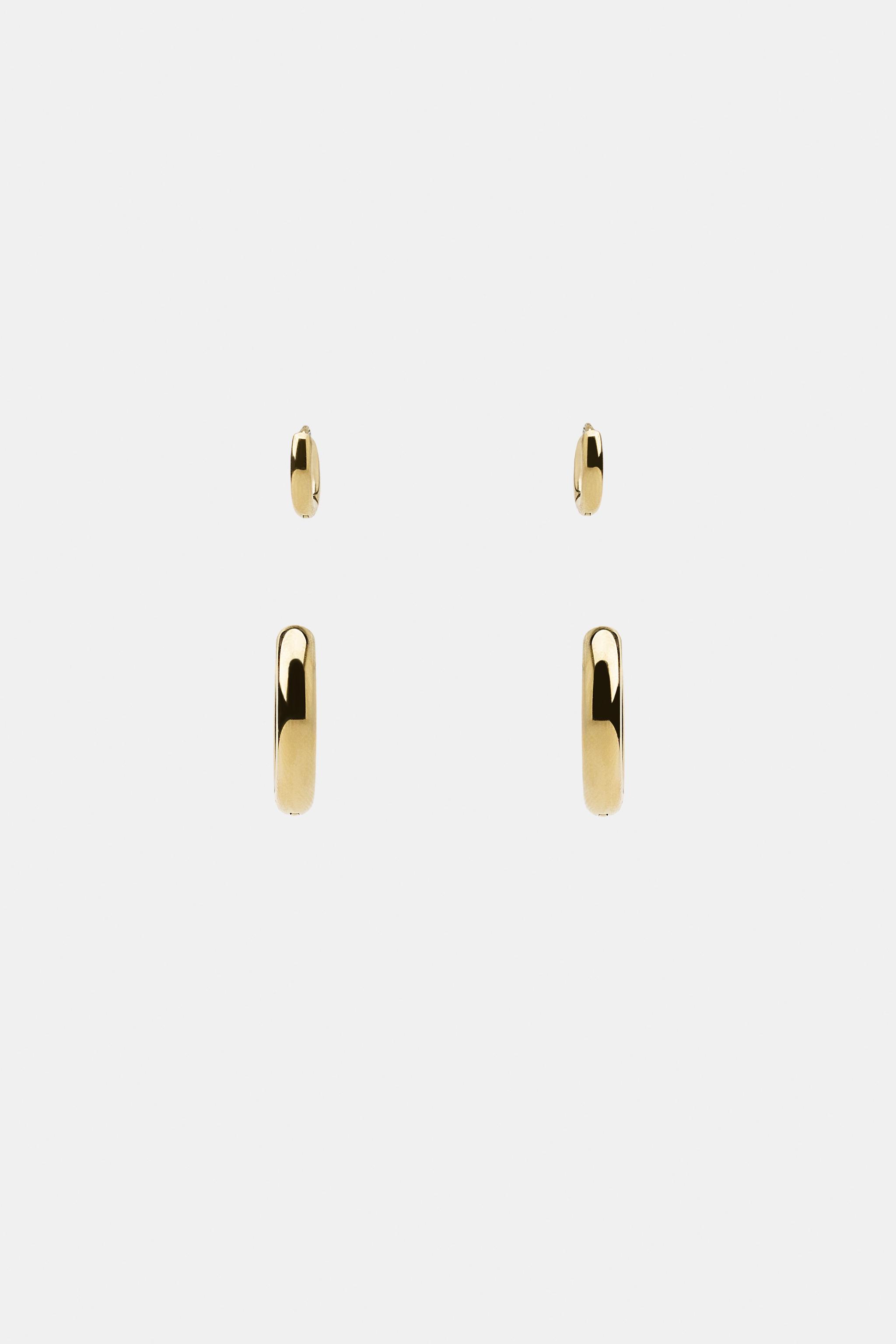STAINLESS STEEL HOOP EARRING PACK