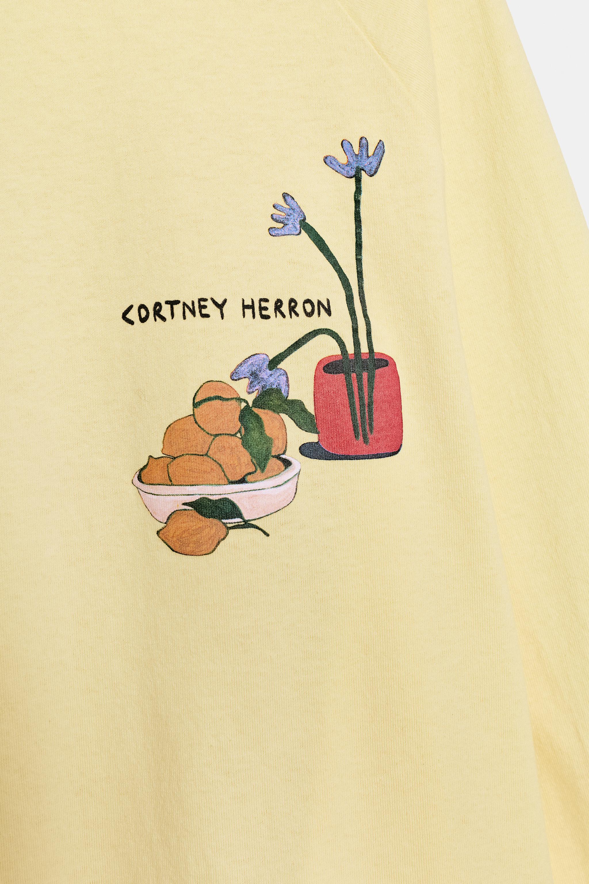 Женские футболки Zara CORTNEY RAGLAN SLEEVE T-SHIRT — фото 7