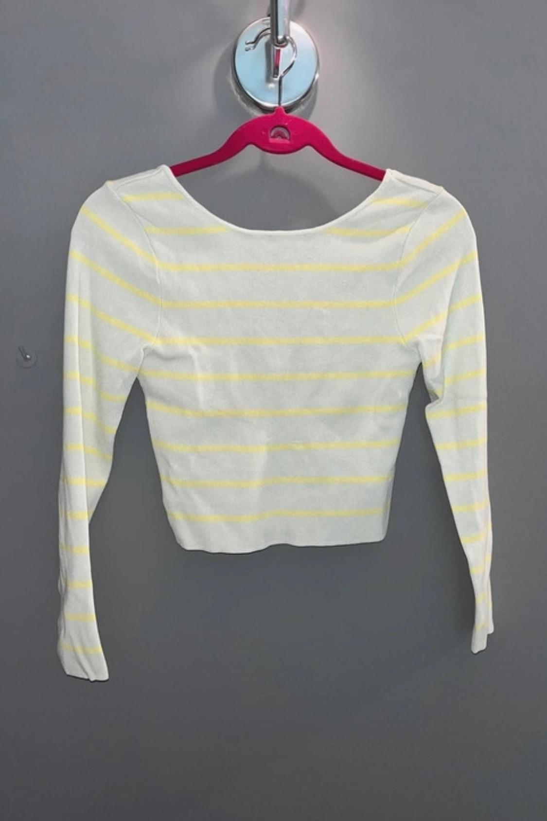 STRIPED KNIT TOP