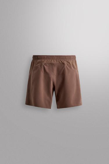 PANTALONES CORTOS BÁSICOS ENTRENAMIENTO 7" - Rojo oscuro de Zara