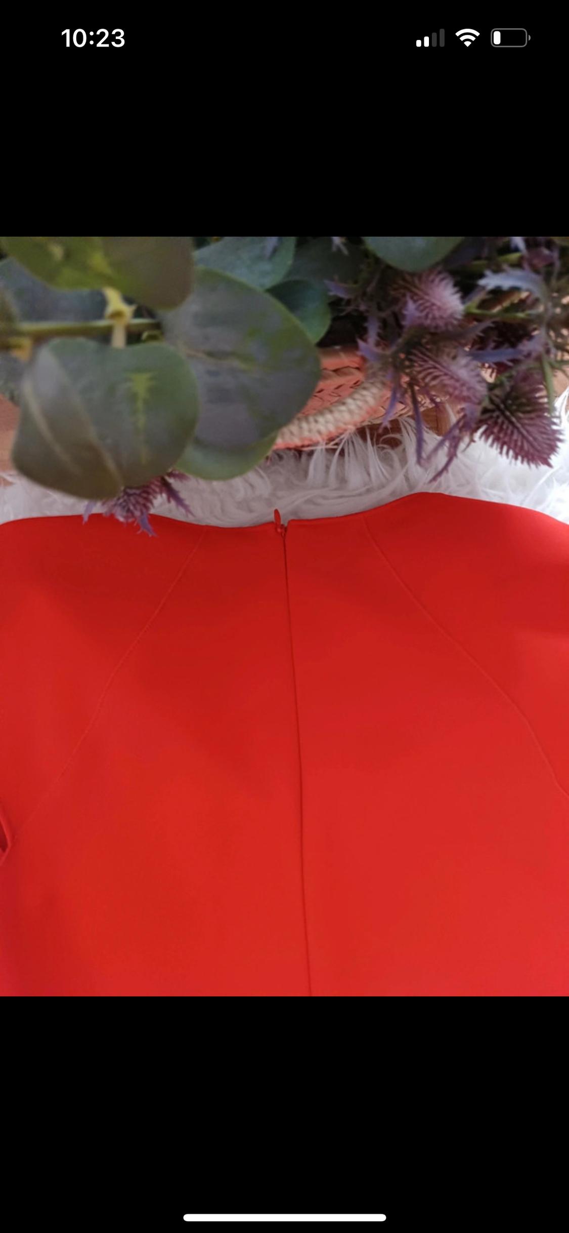 VESTIDO OFFICE ROJO ANARANJADO - Image 4