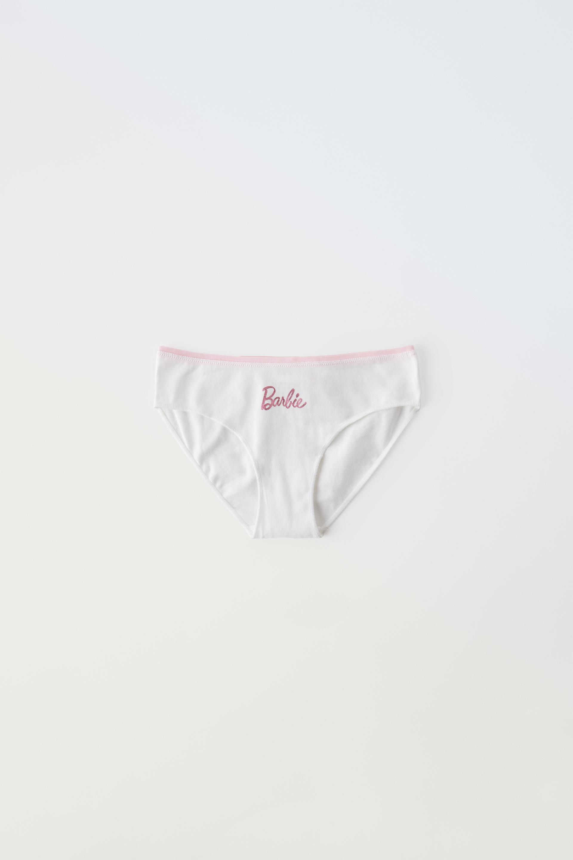Vintage Barbie Doll Pink Panties Underwear White Lace Trim nylon