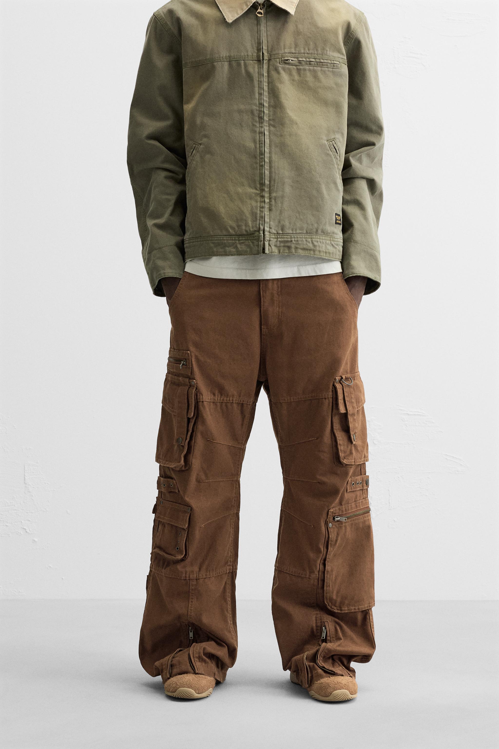 PANTALON STYLE MILITAIRE A POCHES