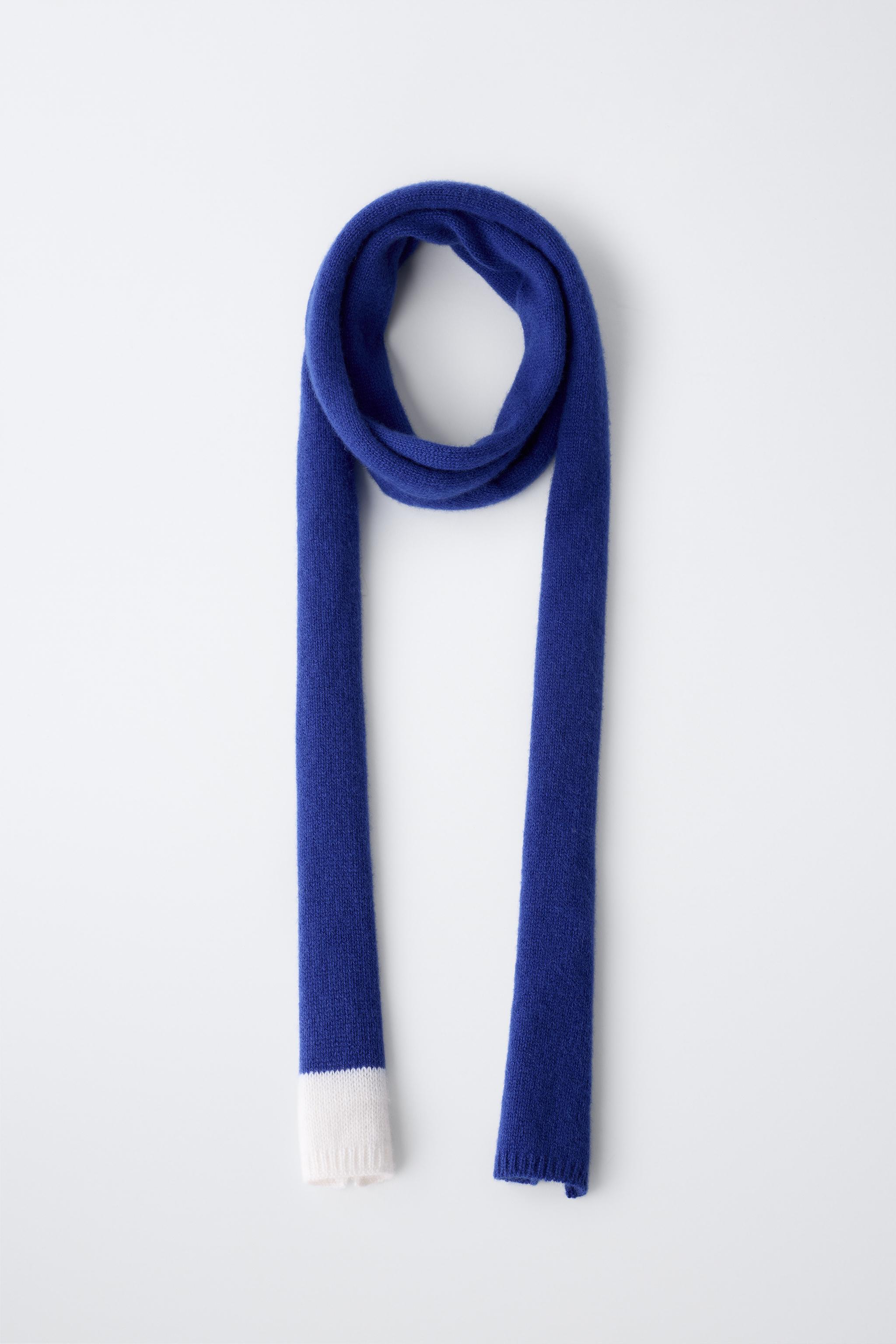 ÉCHARPE 100 % CACHEMIRE RAYURES 0FR. PARIS X ZARA