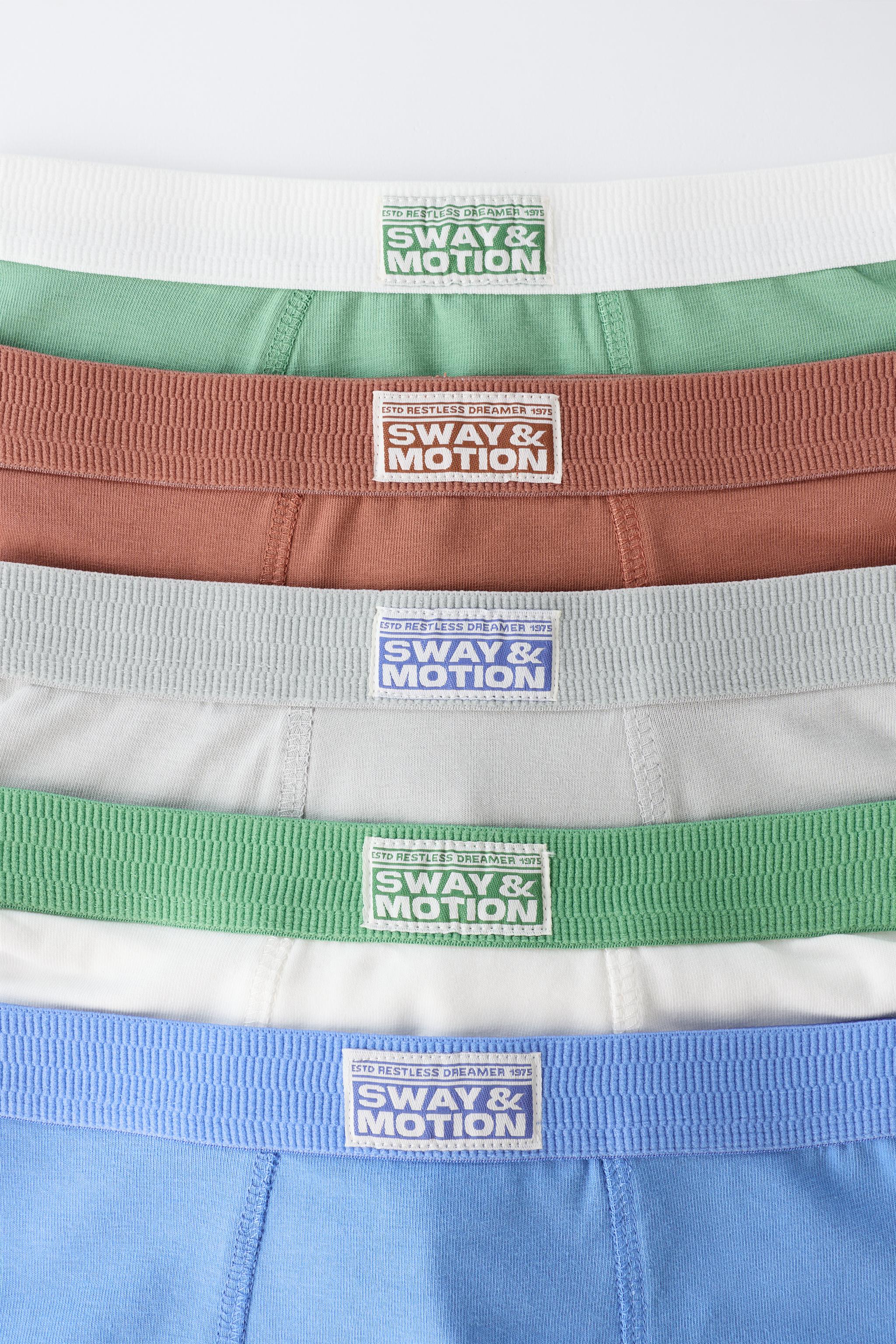 2-6 YEARS / 5-PACK OF LABEL BOXERS — Multicoloured (alternate view)