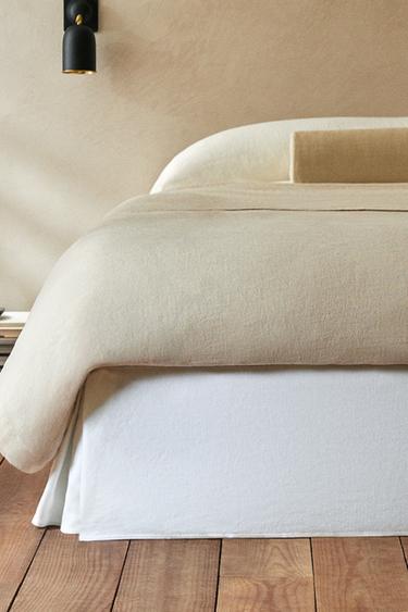 CACHE-SOMMIER COTON PIQUÉ - Blanc de Zara - Image 5