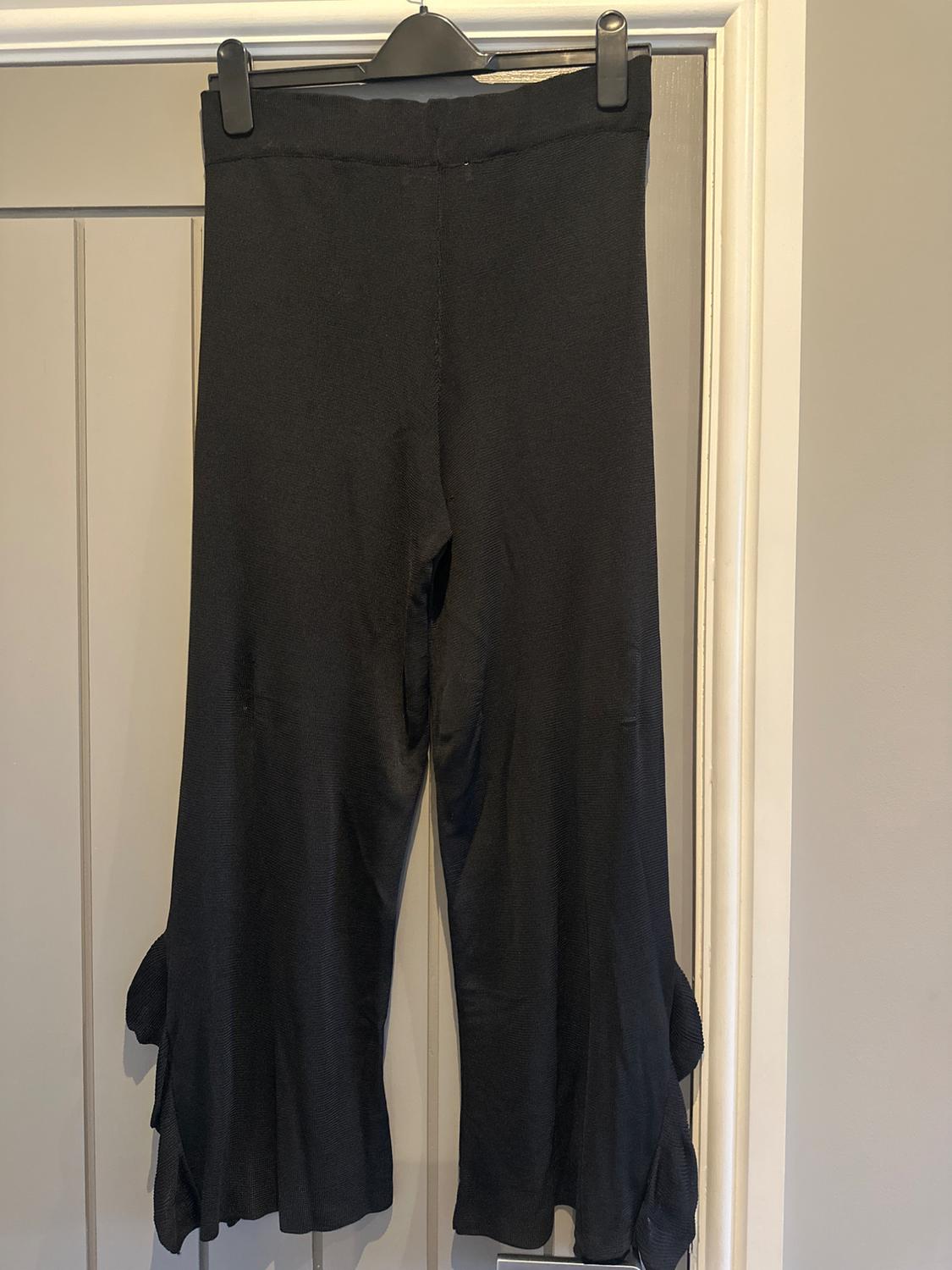 TROUSERS WITH FRILLED HEM - Image 2