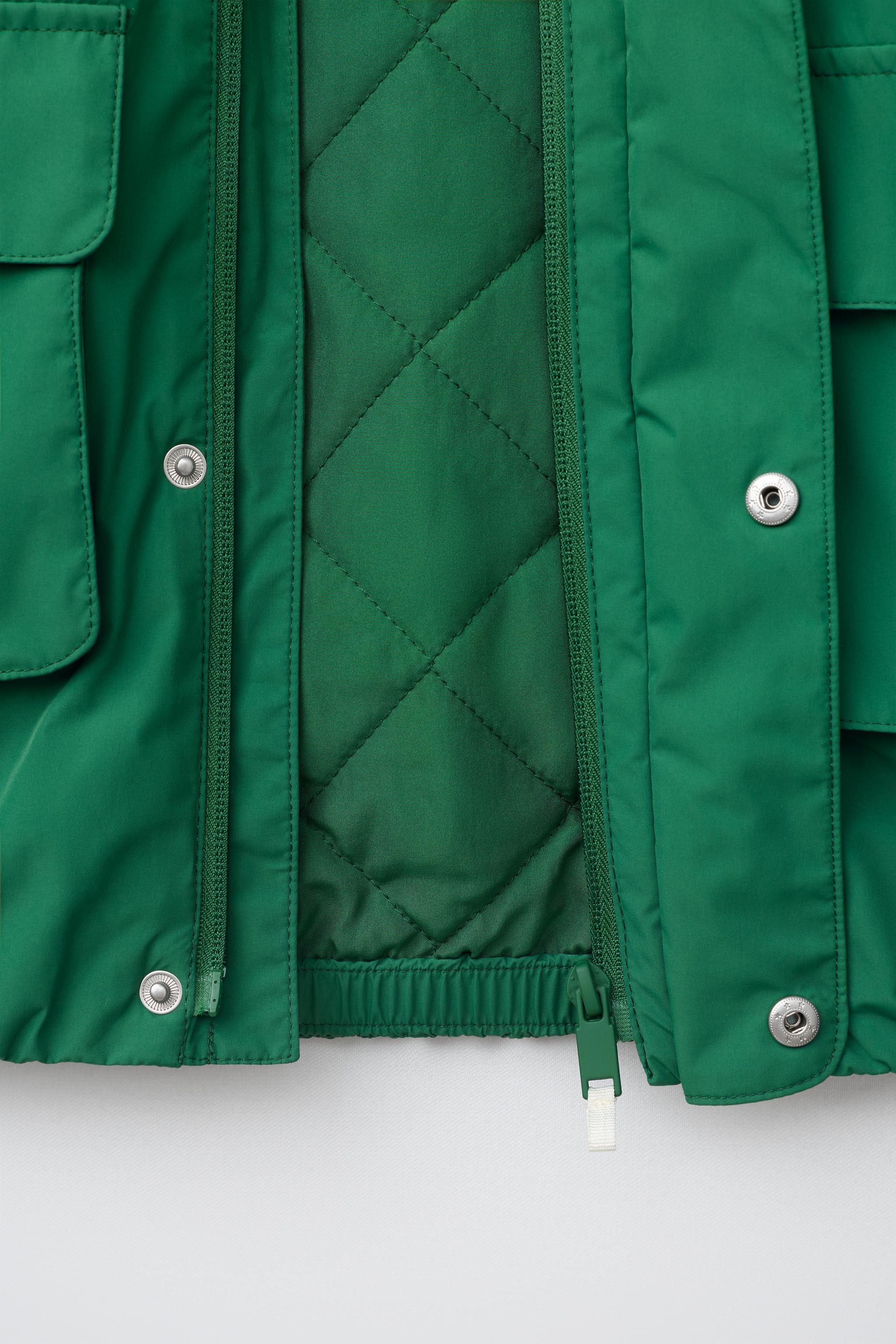 WATER REPELLENT CONTRAST DETAIL PARKA