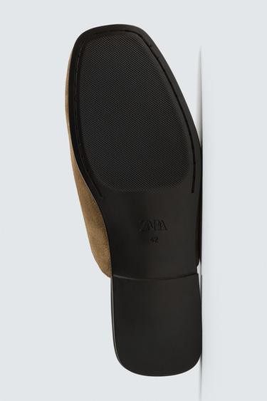 SABOTS EN CUIR - Marron de Zara - Image 3