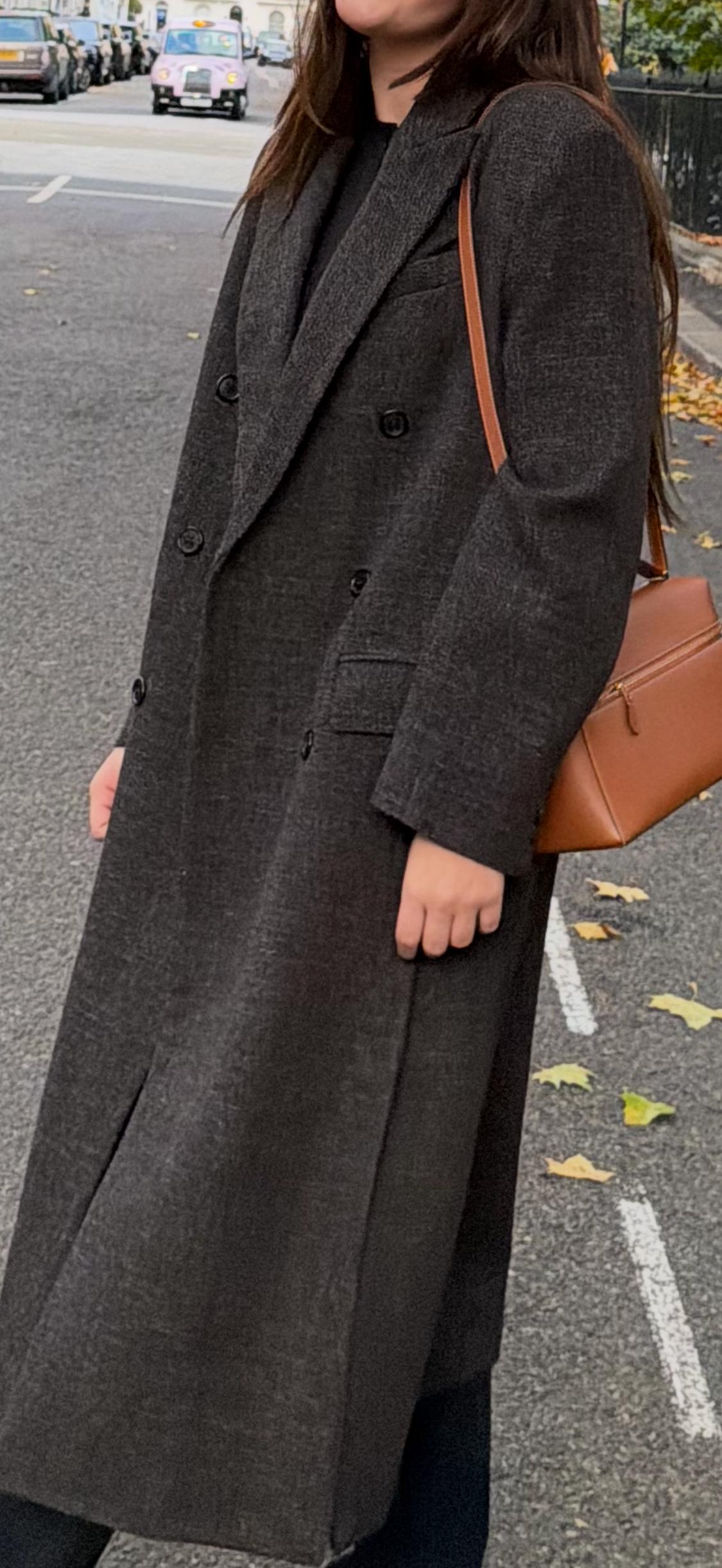 WOOL BLEND COAT WITH VENTS ZW COLLECTION - Image 6