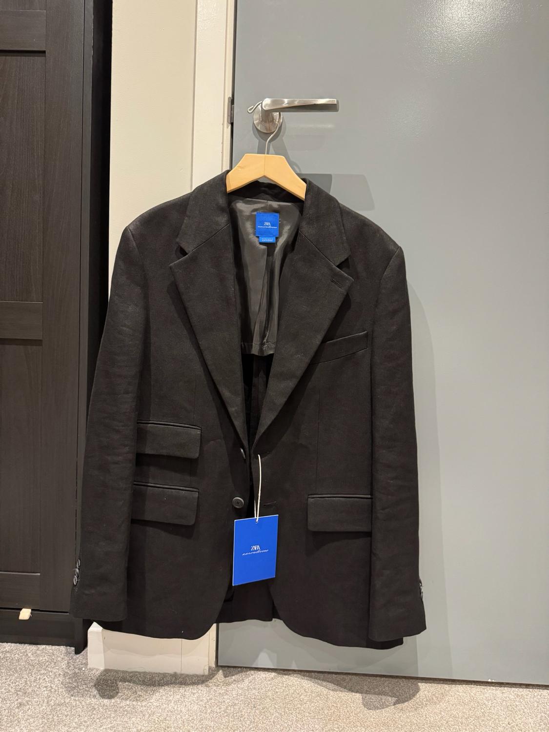 100% LINEN TWILL SUIT BLAZER AARON LEVINE X ZARA - Image 2