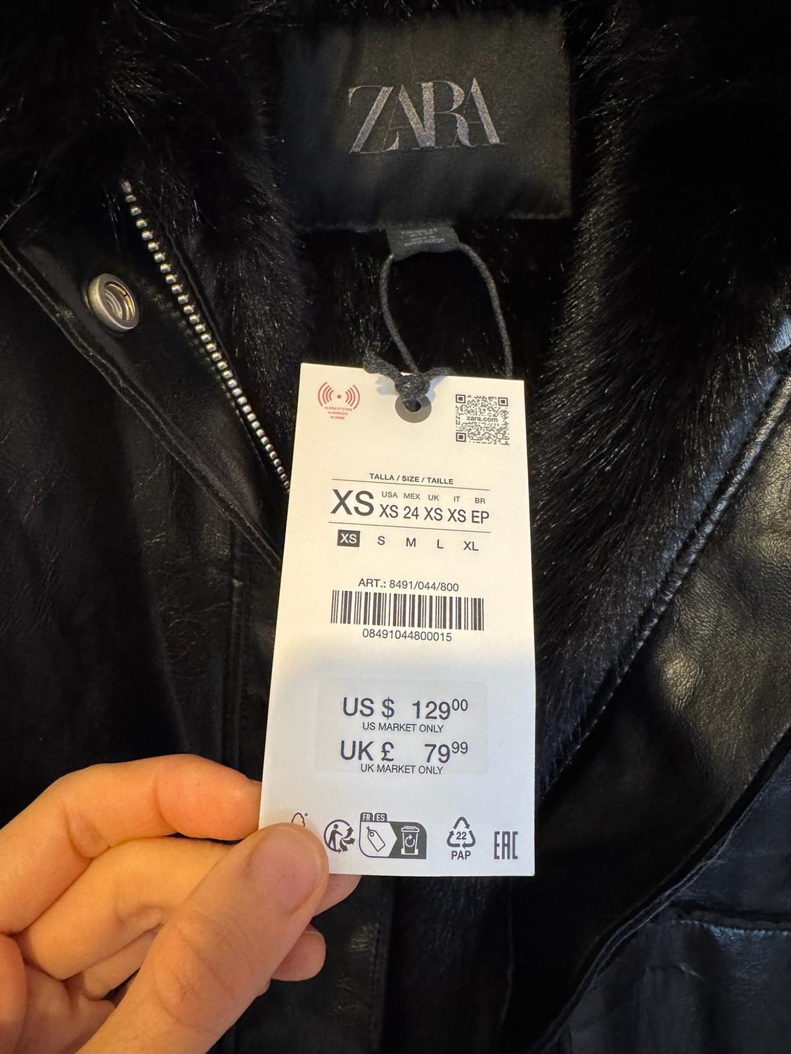 ZW COLLECTION LEATHER EFFECT JACKET - Image 2