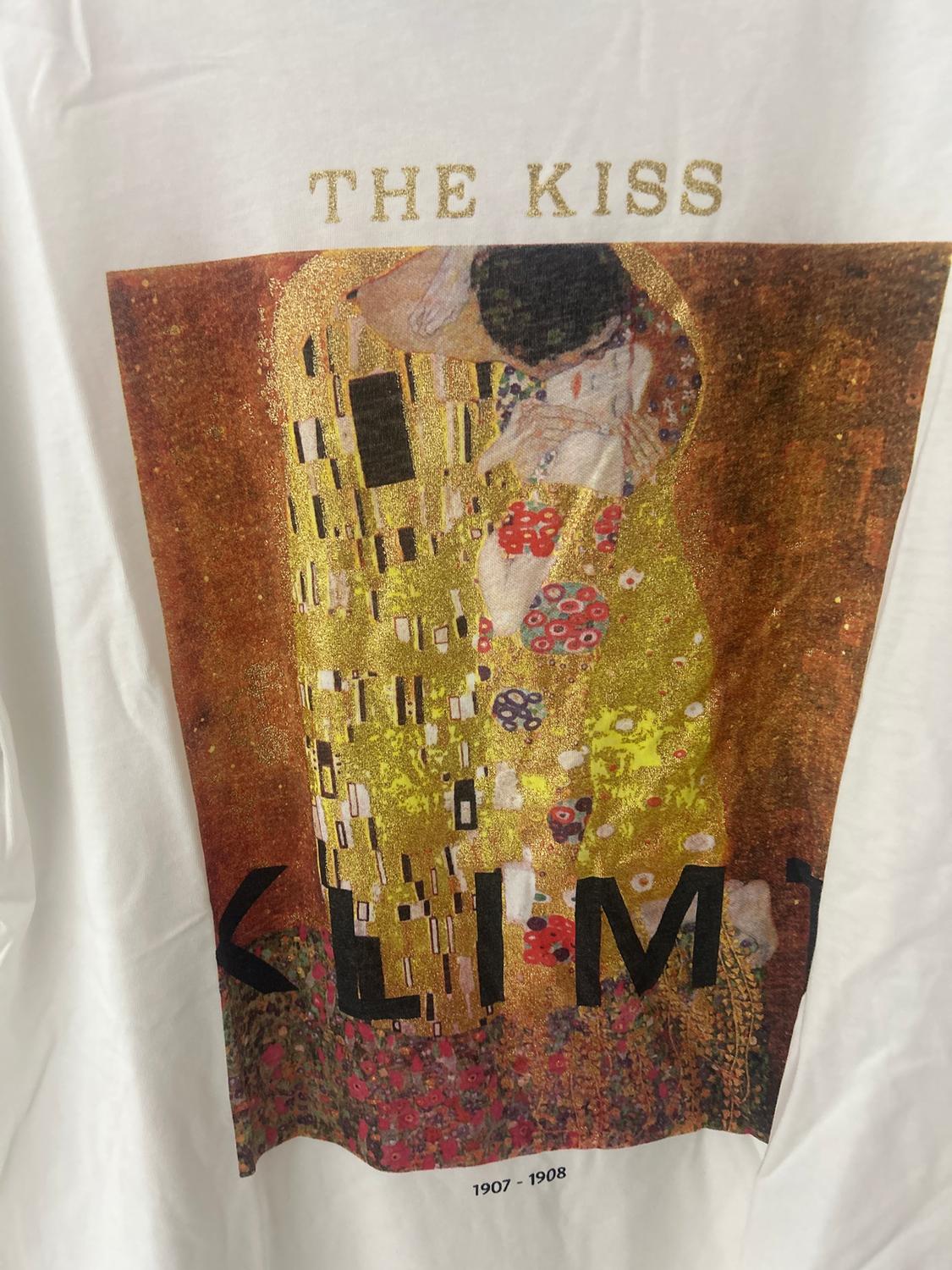 THE KISS 1907-1908 GUSTAV KLIMT PRINT T-SHIRT - Image 3