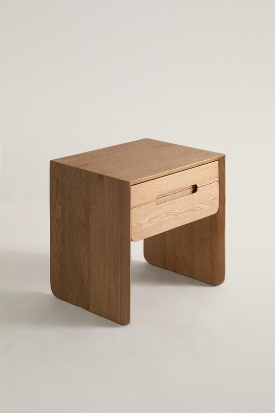 NACHTSCHRANK AUS EICHENHOLZ - Hellbeige von Zara - Bild 0