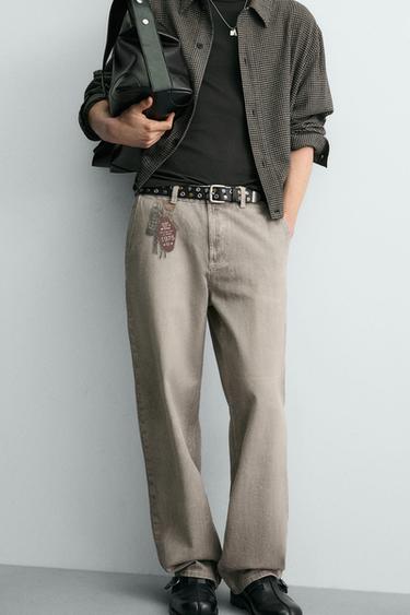 KEYRING PRINT TROUSERS - Ice by Zara