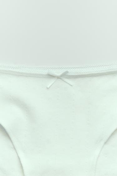 6-14 AÑOS/ PACK SEIS BRAGUITAS ESTRUCTURA FLORES - Multicolor de Zara