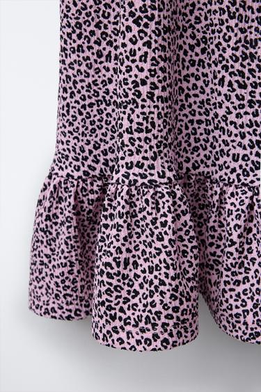 ROBE TEXTURÉE ANIMAL PRINT - Rose de Zara - Image 3