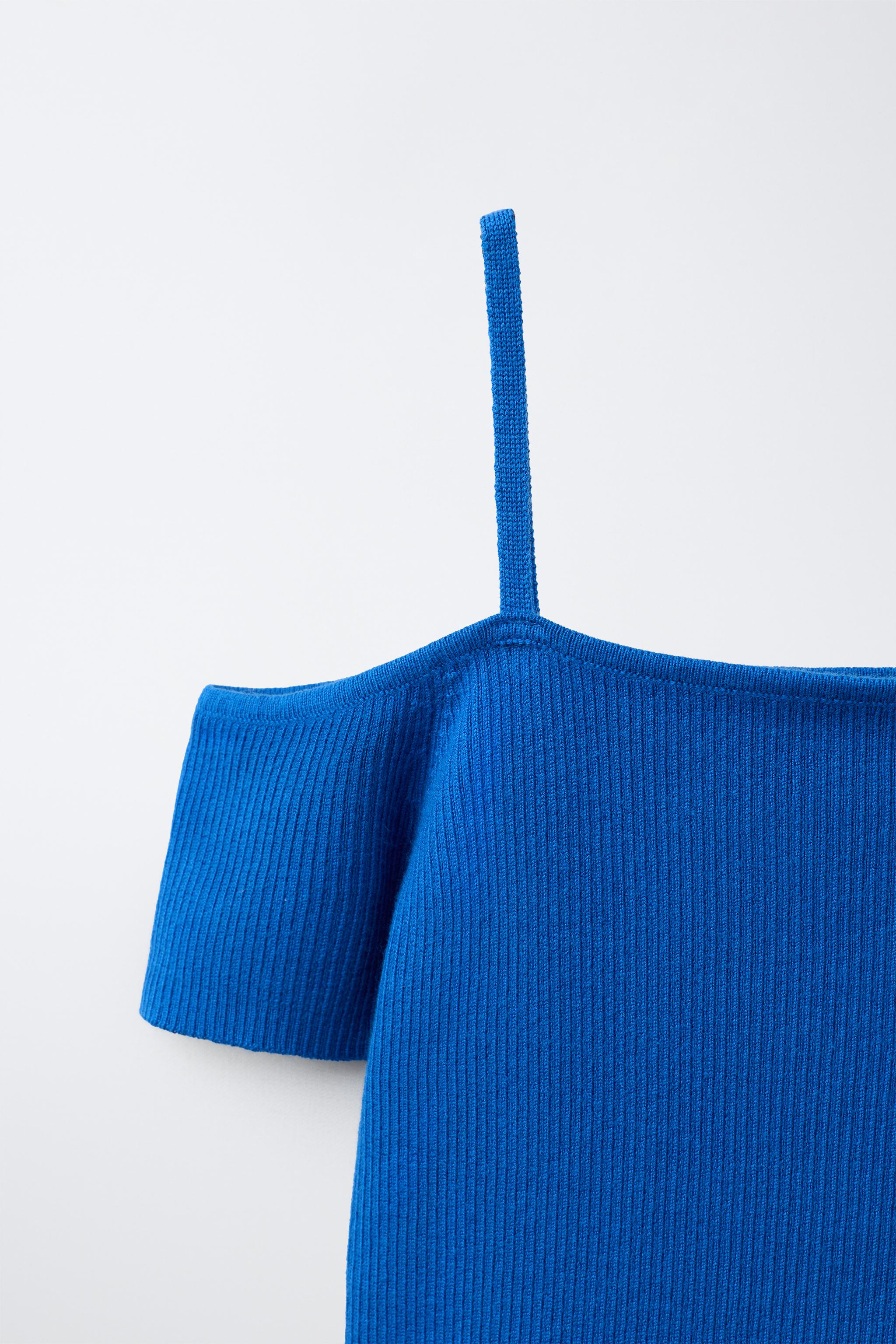 Детские свитеры Zara RIB KNIT STRIPED TOP — фото 3