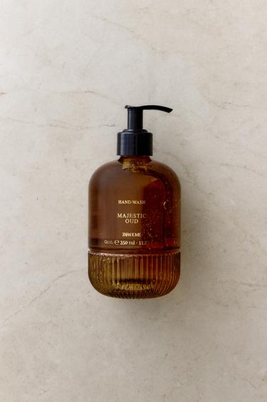 (350 ML) MAJESTIC OUD LIQUID HAND SOAP - Dark brown by Zara - Image 4