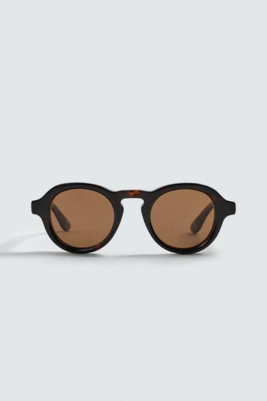 ROUND SUNGLASSES - Tortoiseshell by Zara