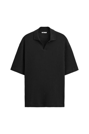 VERTICAL JACQUARD POLO SHIRT