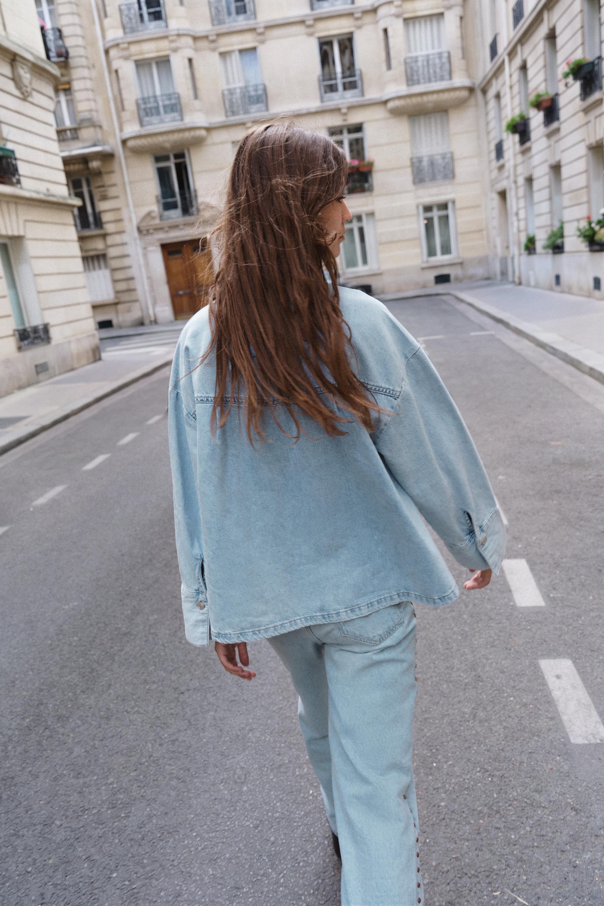 Женские рубашки Zara Z1975 DENIM SHIRT — фото 8