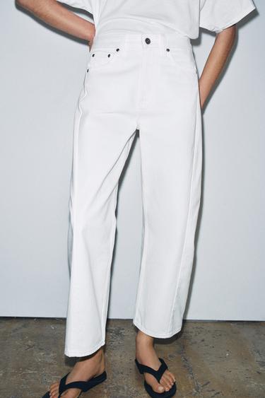 JEAN ZW COLLECTION ANKLE RELAXED TAILLE MOYENNE - Blanc de Zara - Image 1
