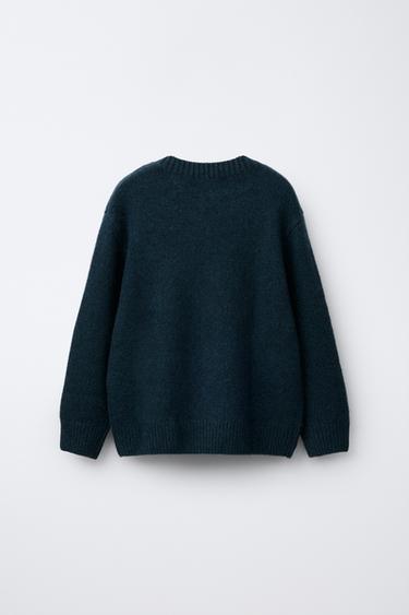 PULL 100 % CACHEMIRE - bleu/noir de Zara - Image 1
