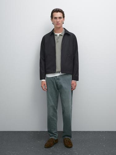 Chaqueta tejido water repellent - Marino de Zara - Imagen 0