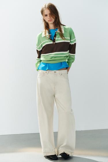 STRIPED KNIT POLO - only one by Zara - Image 0