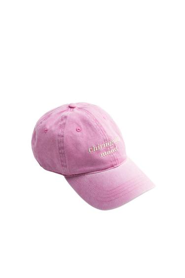 TWILL CAP WITH SLOGAN